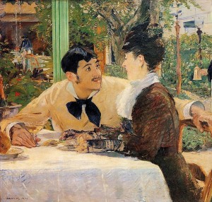 Edouard Manet. Chez le père Laluile. 1879. Musée des beaux-Arts de Tournay. 