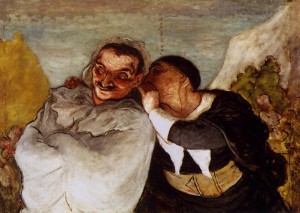 Daumier. Crispin et Scapin. 1864. Musée d'Orsay. Paris