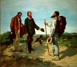 Bonjour Monsieur Courbet. Gustave Courbet. 1854. Musée Fabre, Montpellier